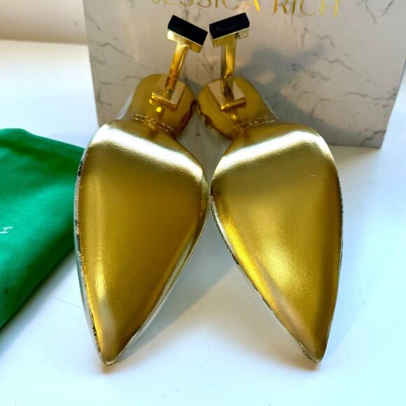 New! Jessica Rich "So Fancy" Snake Print Clear PVC Heels. Size 38 (USA 8)0 - Picture 4 of 6